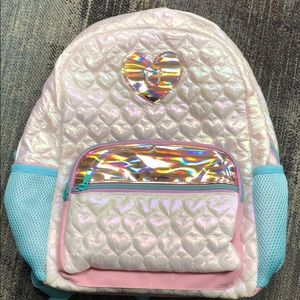 Heart Quilted Backpack. Beautiful soft material.